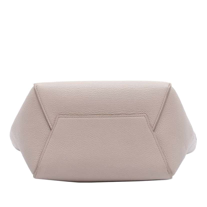 Celine Small Soft Grained Calfskin Seau Sangle Bucket Bag Brown Leather Good condition - Inside View