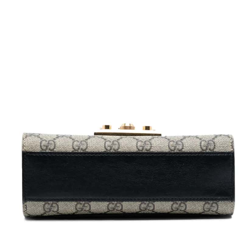 Gucci Small GG Supreme Padlock Crossbody Brown Canvas Good condition - Inside View