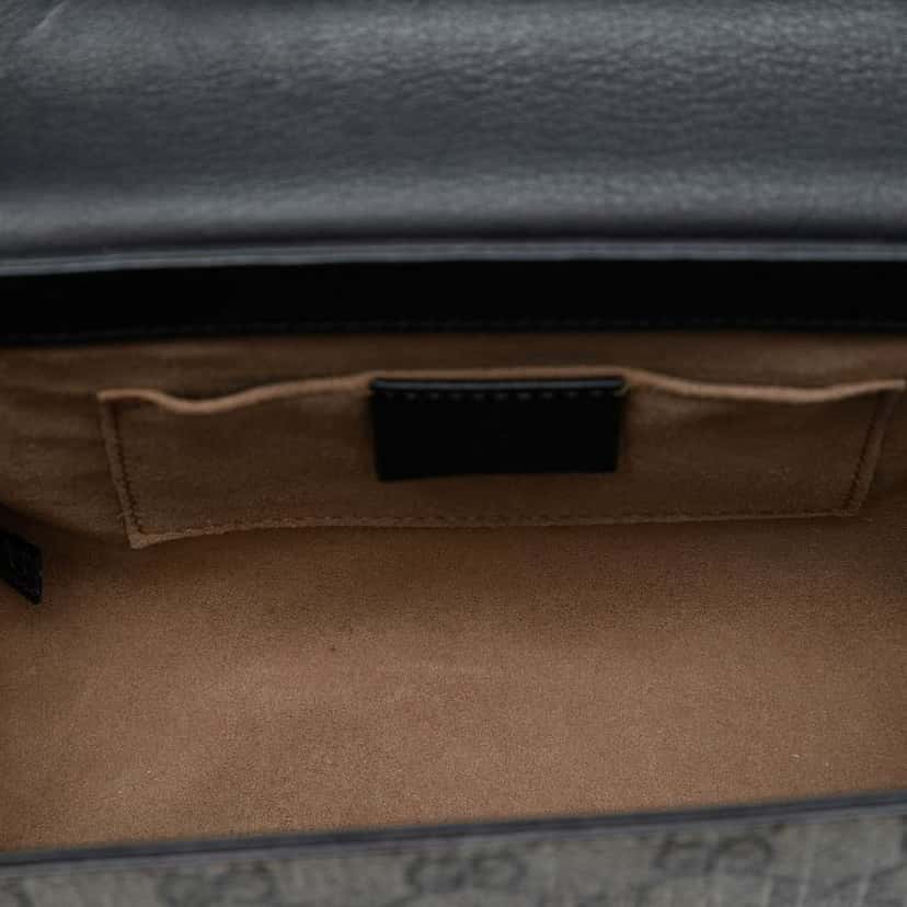 Gucci Small GG Supreme Padlock Crossbody Brown Canvas Good condition - Model View