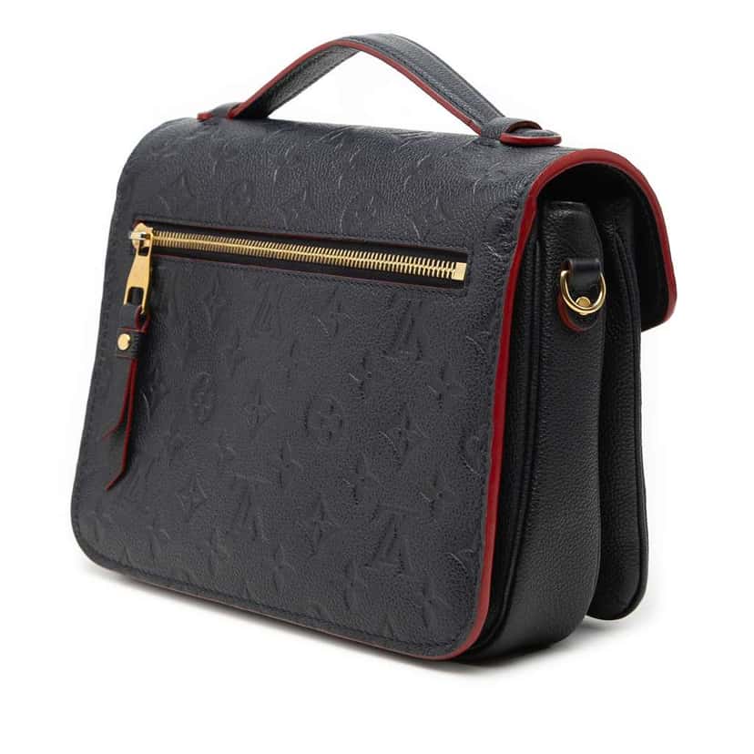 Louis Vuitton Monogram Empreinte Pochette Metis Blue Leather Good condition - Back View