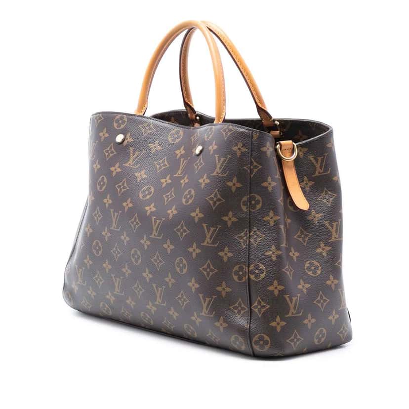 Louis Vuitton Monogram Montaigne GM Brown Good condition - Back View