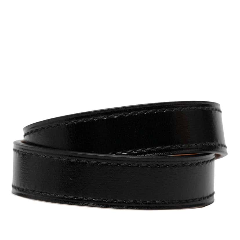 Hermès Swift Kelly Double Tour Bracelet Black Leather Good condition - Inside View