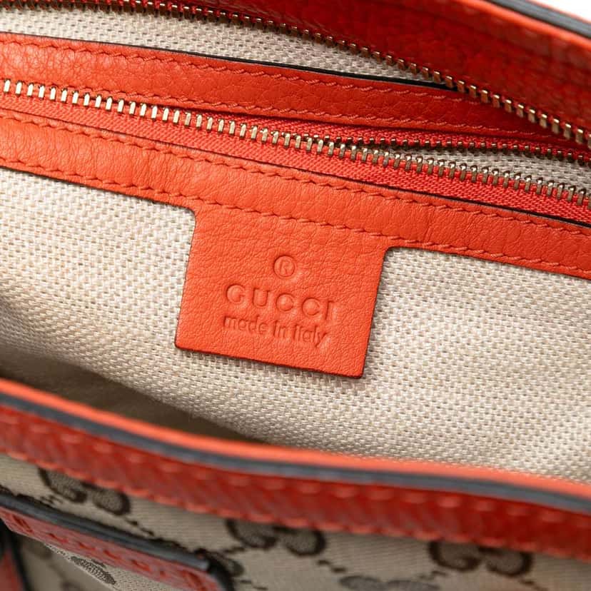 Gucci GG Canvas Satchel Brown Canvas Good condition - Model View