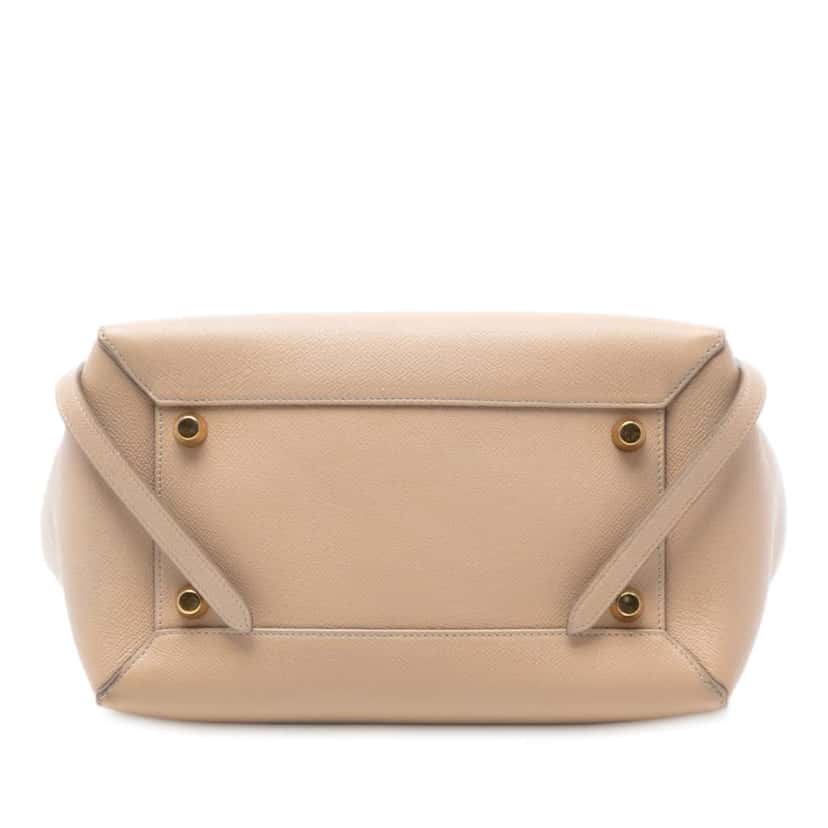 Celine Mini Grained Calfskin Belt Bag Brown Leather Good condition - Inside View
