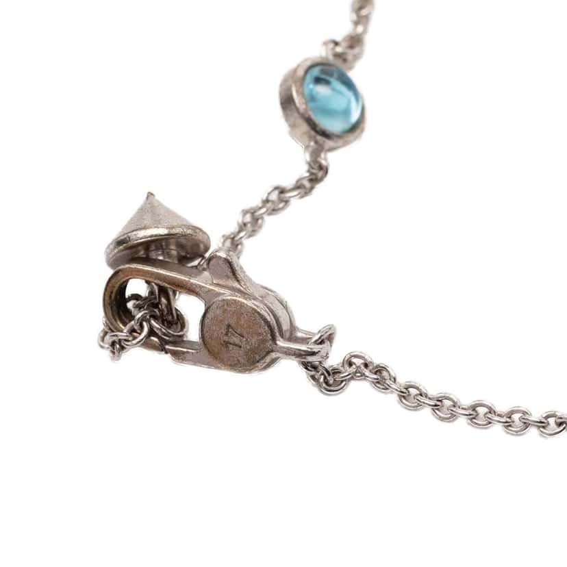 Gucci Sterling Silver Crystal Heart Station Bracelet Silver Silver Good condition - Box View