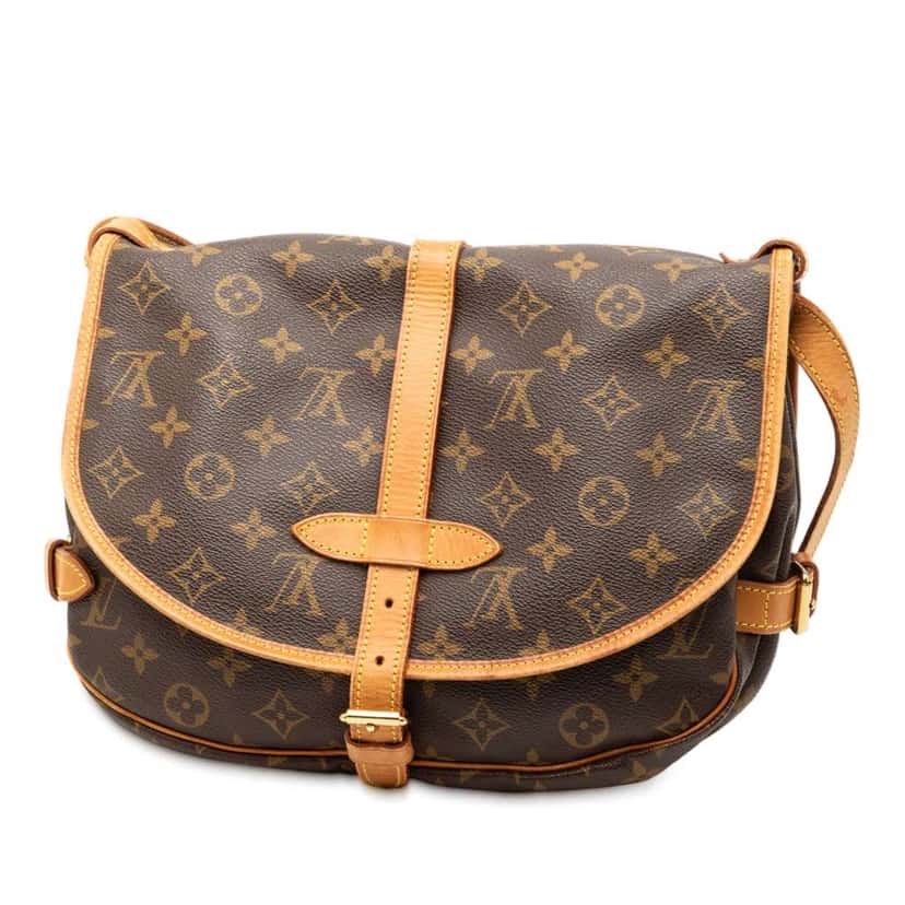 Louis Vuitton Monogram Saumur 30 Brown Fair condition - Back View