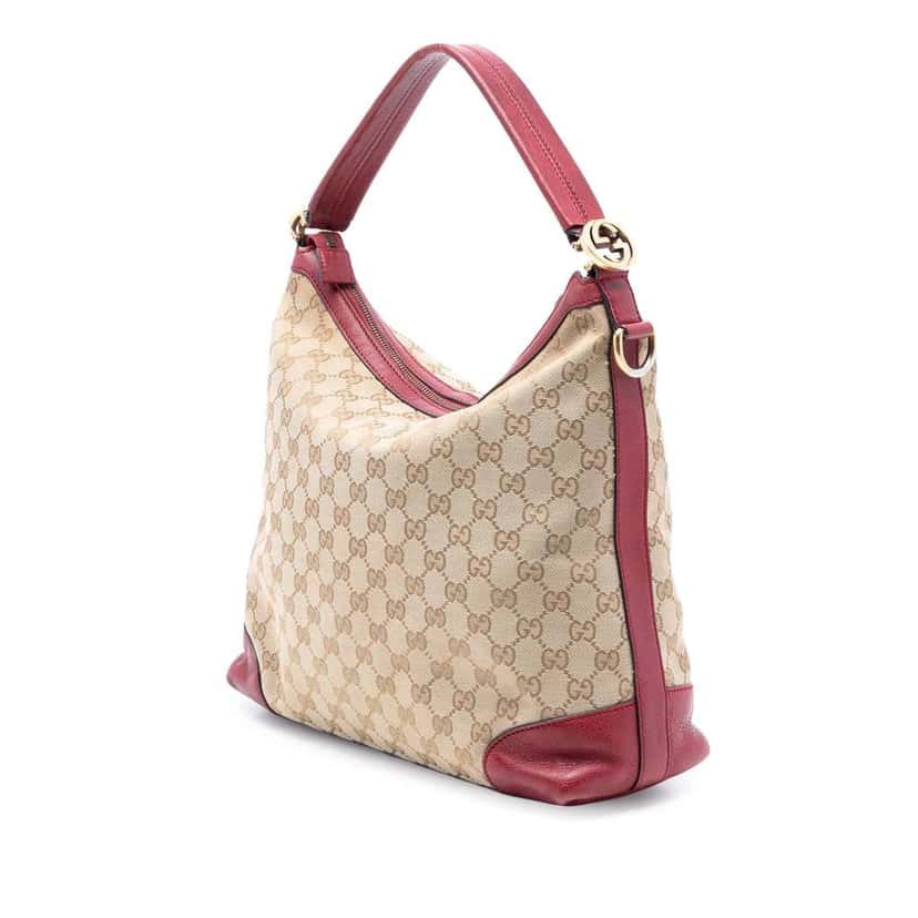 Gucci Small GG Canvas Miss GG Hobo Brown Canvas Good condition - Back View