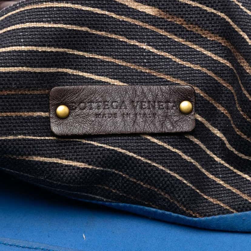 Bottega Veneta Printed Canvas Cabat Tote Brown Canvas Good condition - Box View