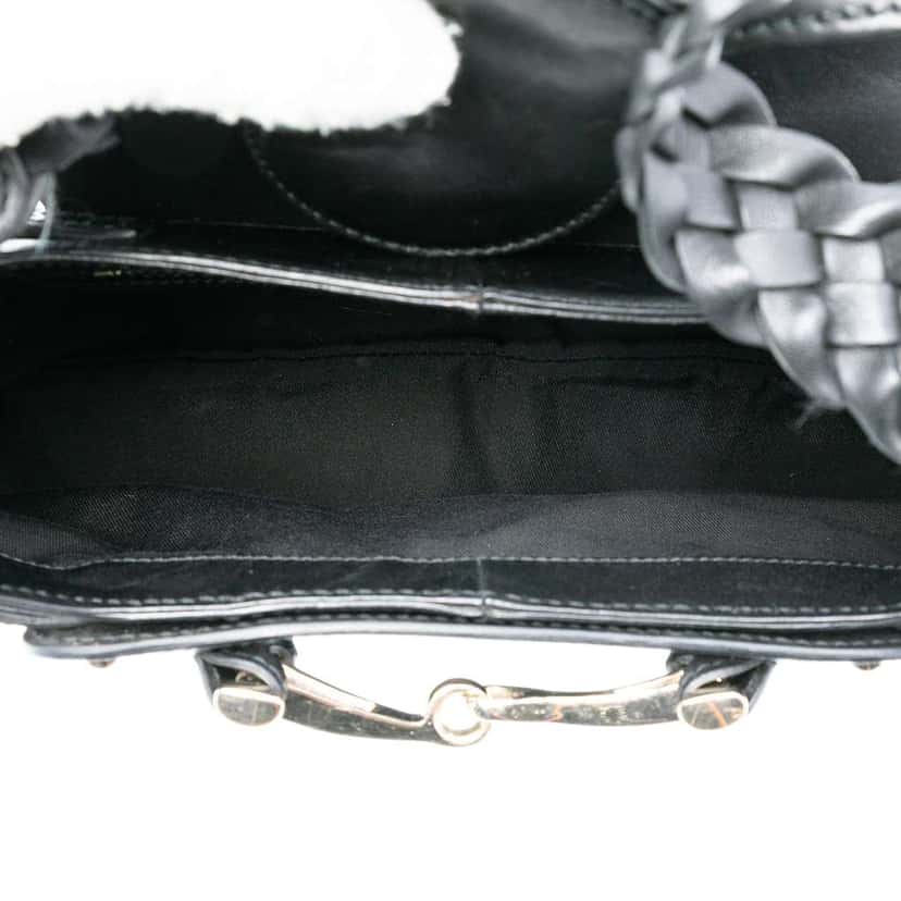 Gucci GG Canvas Horsebit Hobo Black Canvas Good condition - Model View