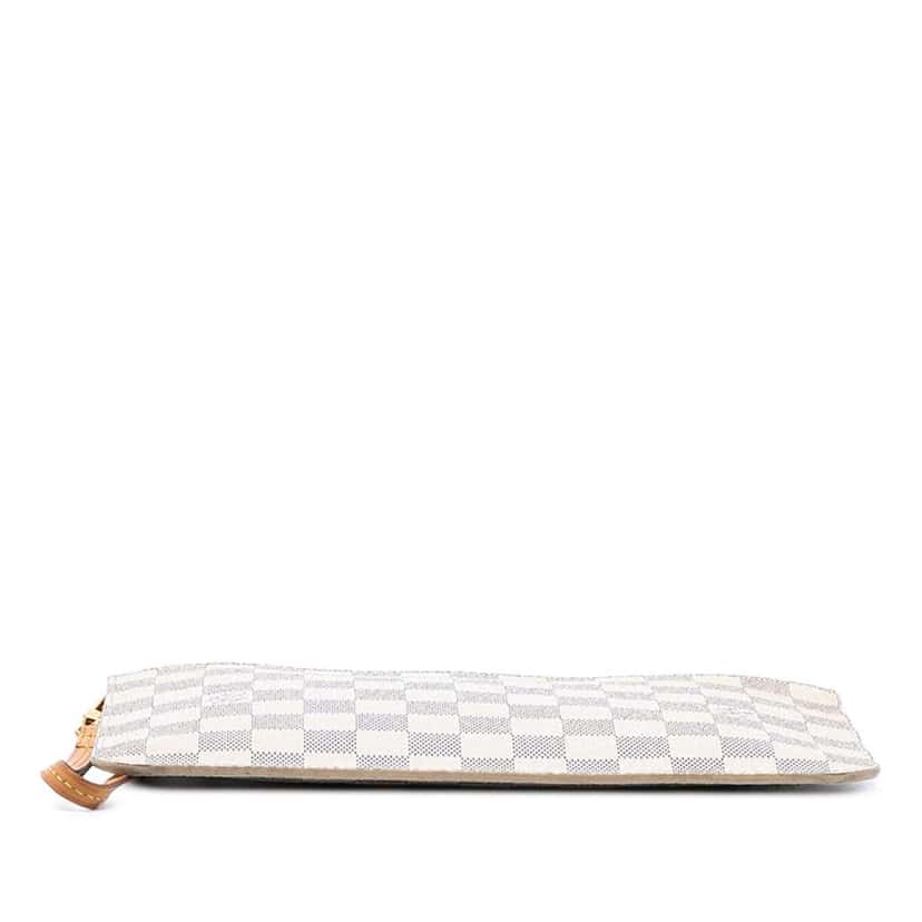 Louis Vuitton Damier Azur Neverfull MM Pouch White Good condition - Inside View