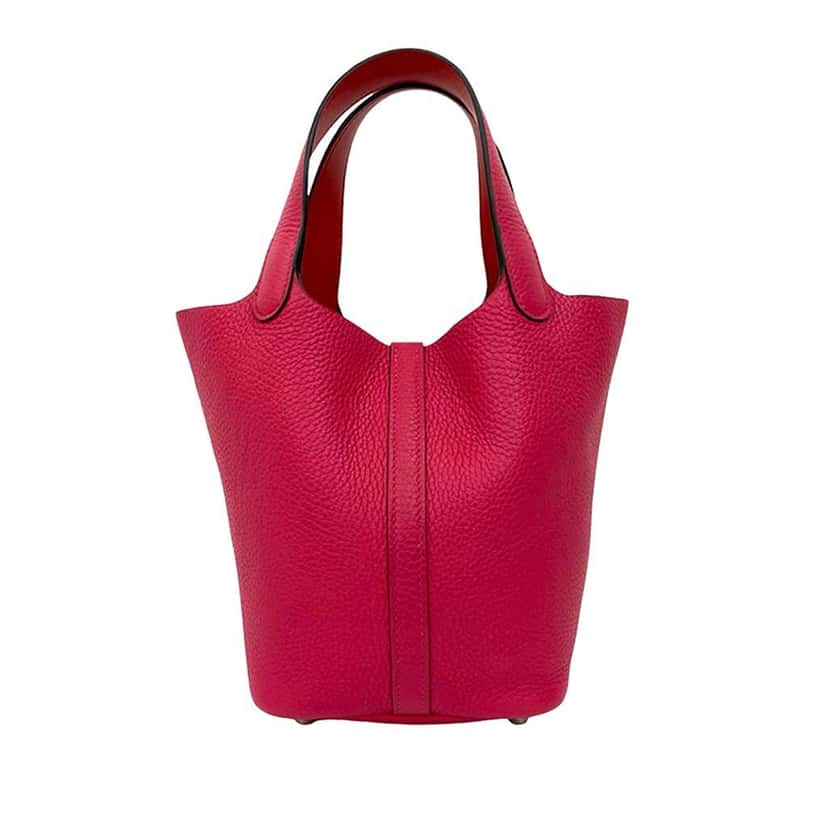 Hermès Clemence Picotin Lock 18 Pink Leather Good condition - Model View