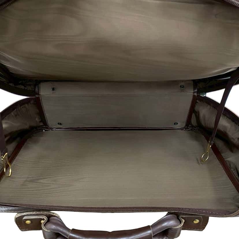 Burberry Vintage Check Canvas Business Bag Brown Canvas Very good condition - Model View
