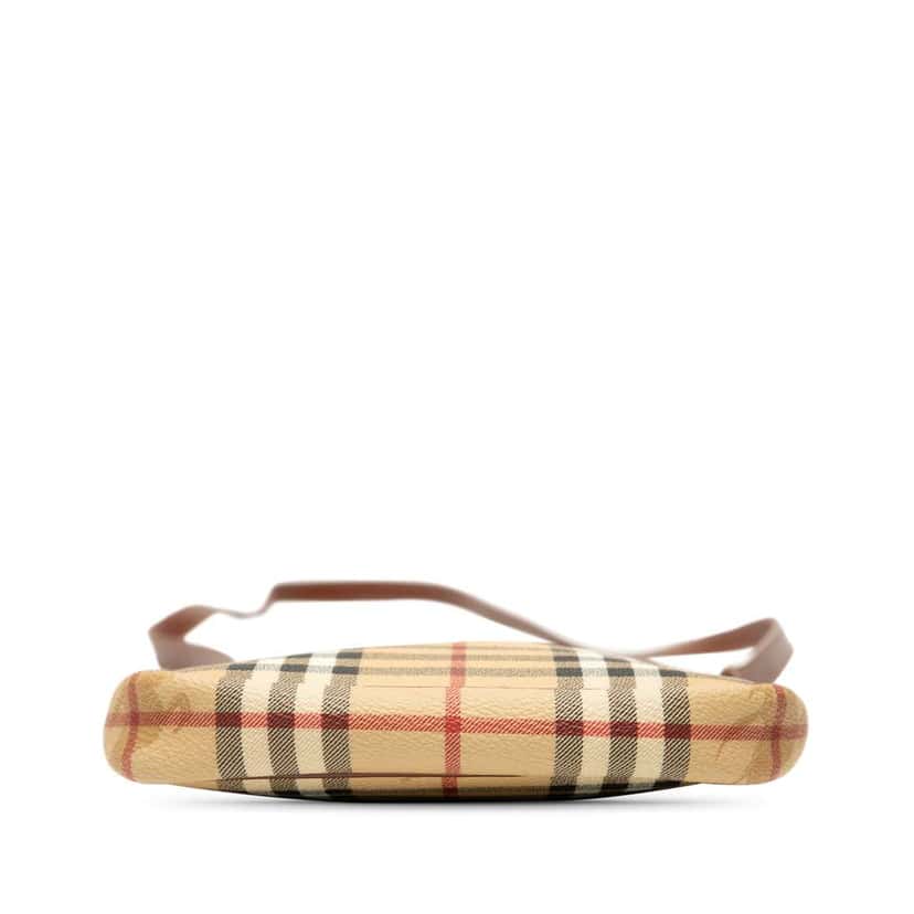 Burberry Haymarket Check Coated Canvas Crossbody Beige Very good condition - Inside View