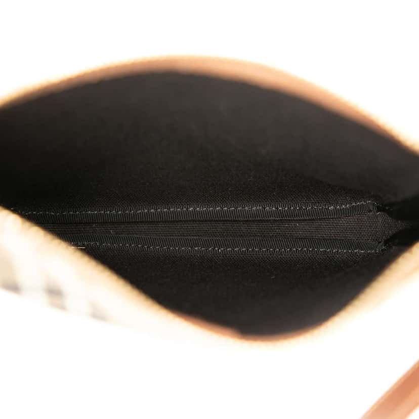 Burberry Haymarket Check Coated Canvas Crossbody Beige Very good condition - Model View
