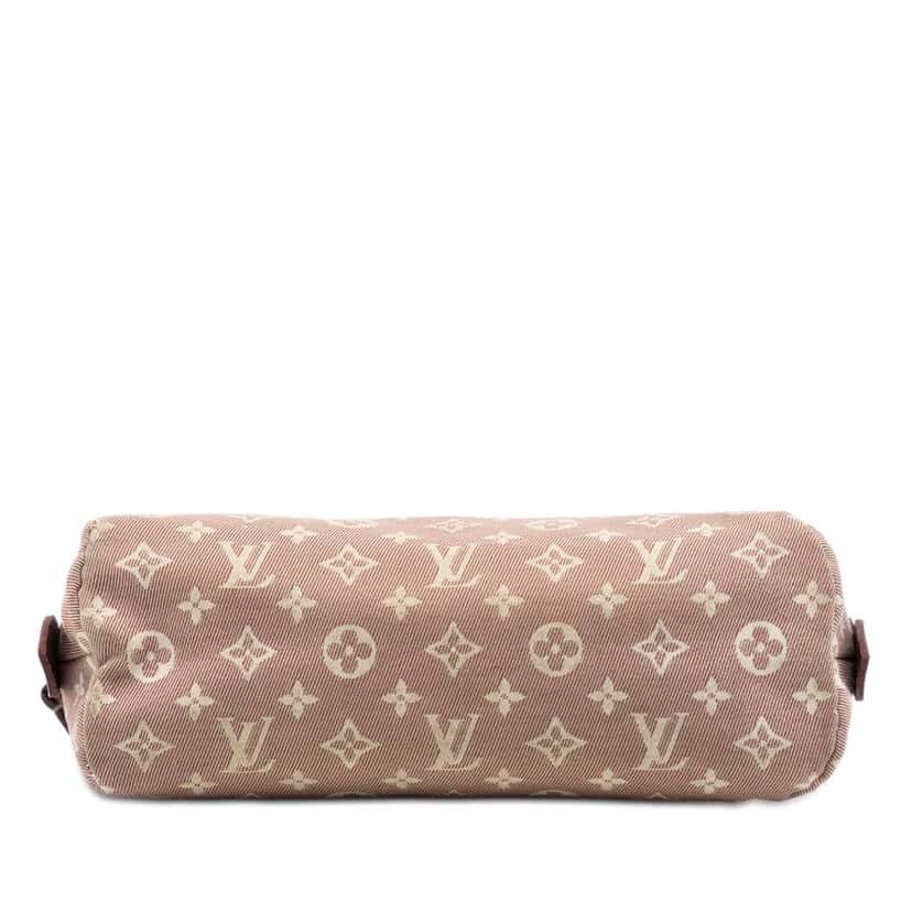 Louis Vuitton Monogram Mini Lin Cosmetic Pouch Red Canvas Very good condition - Inside View