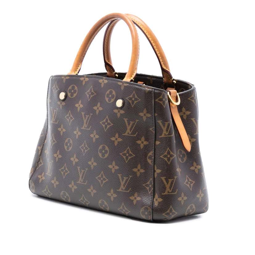 Louis Vuitton Monogram Montaigne BB Brown Very good condition - Back View