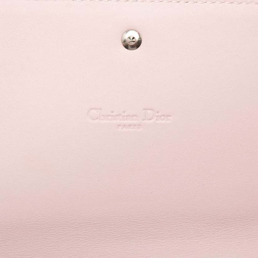 Dior Calfskin Envelope Clutch Pink Leather Very good condition - Box View