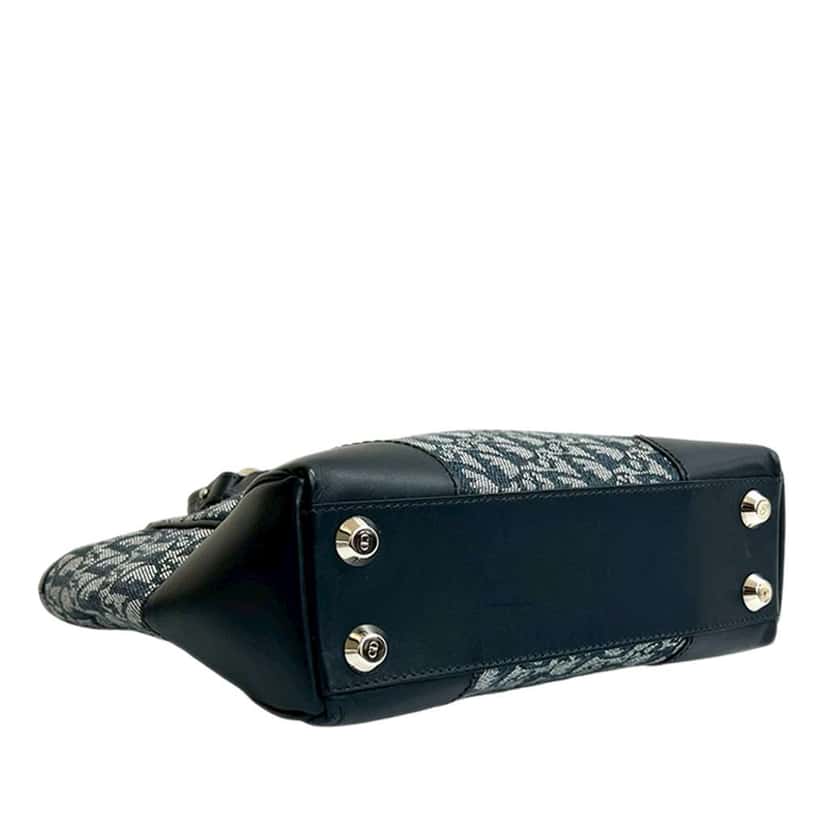 Dior Diorissimo Trotter Canvas Zip Tote Blue Canvas Very good condition - Inside View