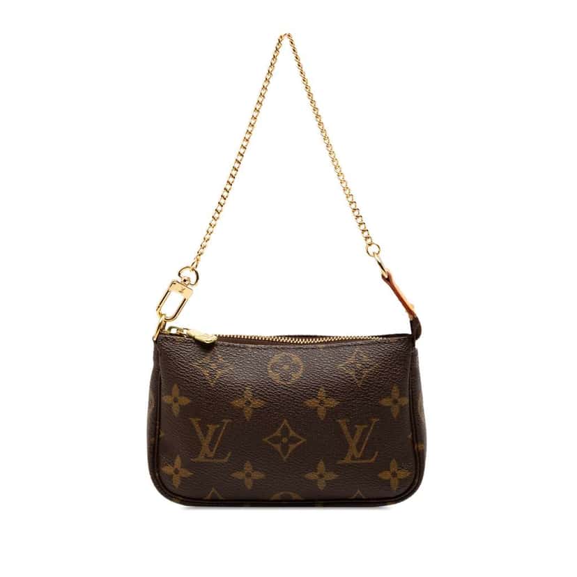 Louis Vuitton Monogram Mini Pochette Accessoires Brown Very good condition - Front View