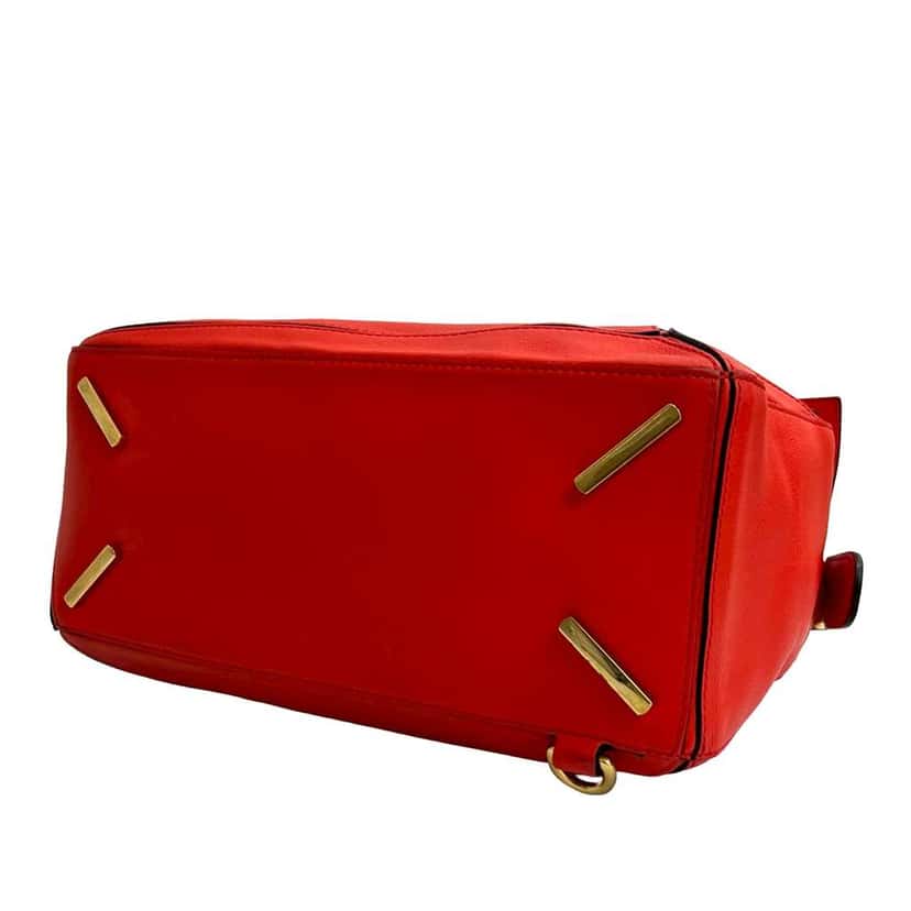 Loewe Medium Calfskin Puzzle Satchel Red Leather Very good condition - Model View