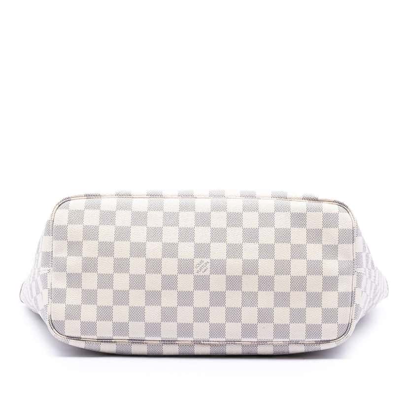 Louis Vuitton Damier Azur Neverfull MM White Very good condition - Inside View