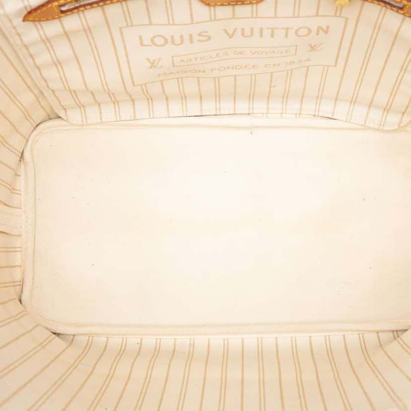 Louis Vuitton Damier Azur Neverfull MM White Very good condition - Model View