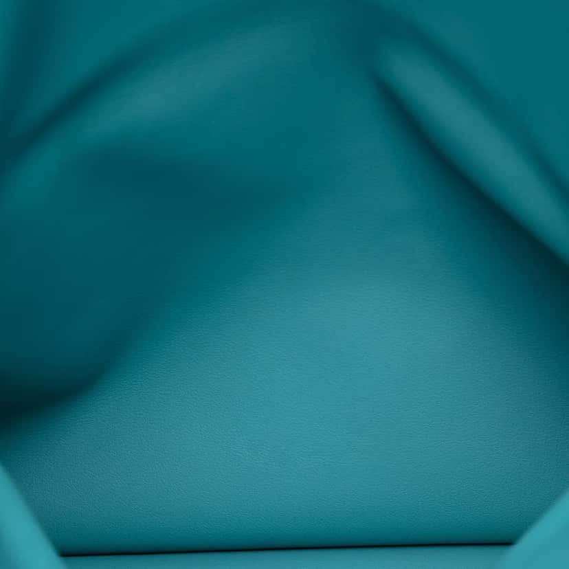 Hermès Evercolor Pliplat Clutch Blue Leather Good condition - Model View