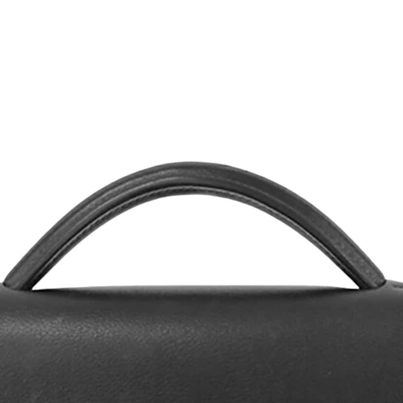 Hermès Evergrain Kelly Depeches 36 Black Leather Good condition - Box View