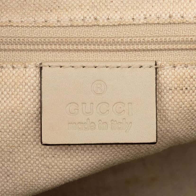 Gucci GG Canvas Sukey Satchel Beige Very good condition - Box View