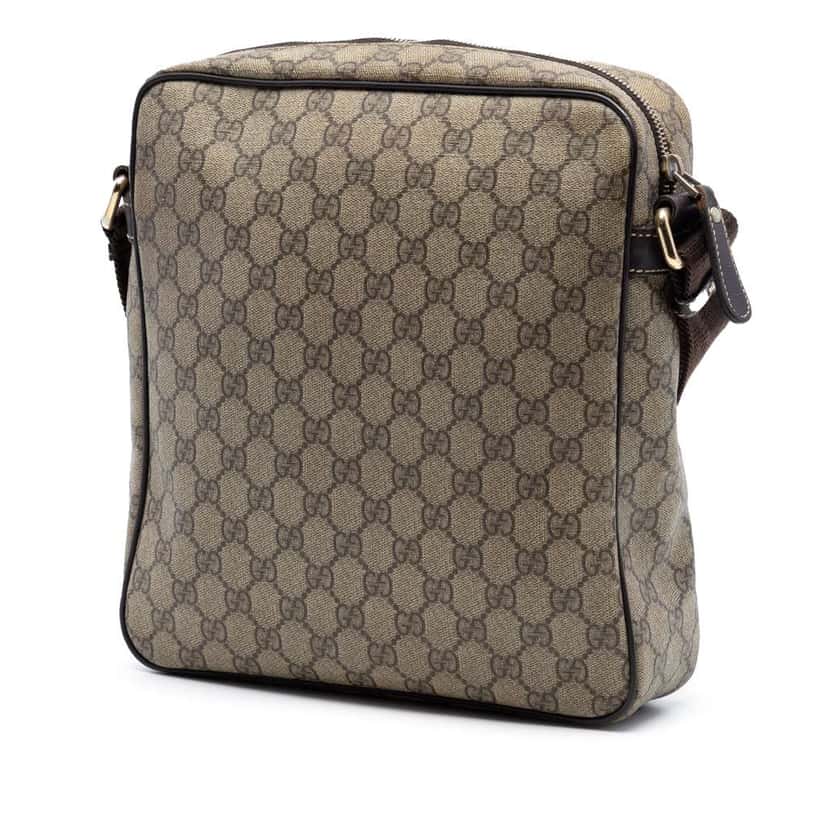 Gucci GG Supreme Crossbody Brown Canvas Very good condition - Back View