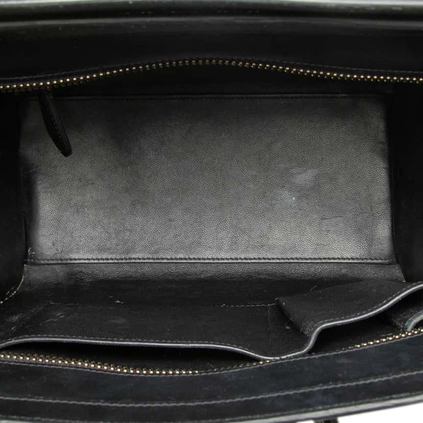 Celine Micro Tricolor Leather Luggage Tote White Leather Very good condition - Model View