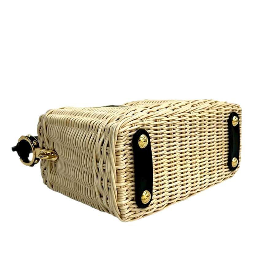 Louis Vuitton Mini Rattan and Smooth Calfskin Capucines Brown Very good condition - Inside View