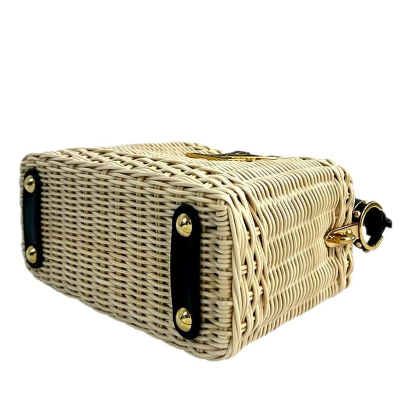 Louis Vuitton Mini Rattan and Smooth Calfskin Capucines Brown Very good condition - Model View