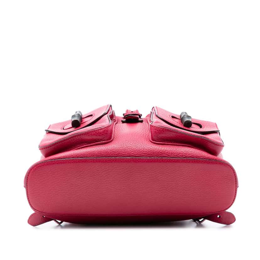 Gucci Leather Bamboo Tassel Backpack Pink Leather Very good condition - Inside View