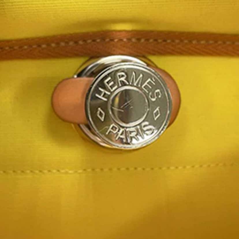 Hermès Toile Herbag Zip 31 Yellow Canvas Very good condition - Box View