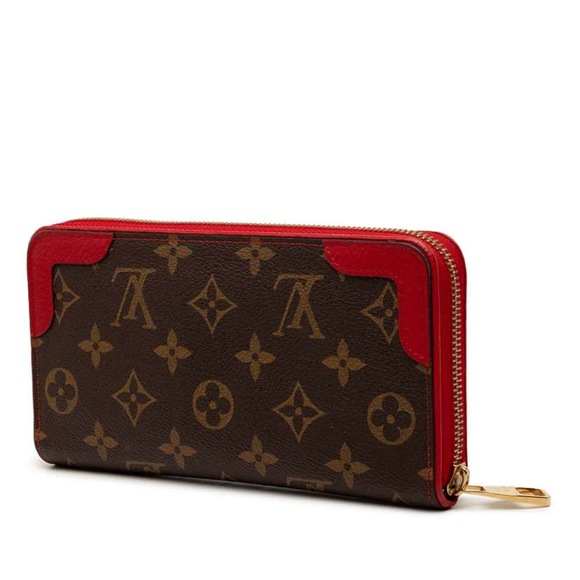 Louis Vuitton Monogram Retiro Zippy Wallet Brown Very good condition - Back View