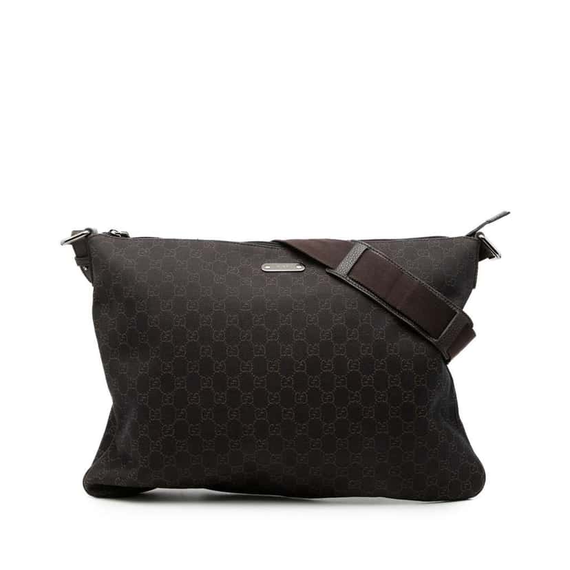 Gucci GG Denim Crossbody Brown Denim Very good condition - Front View