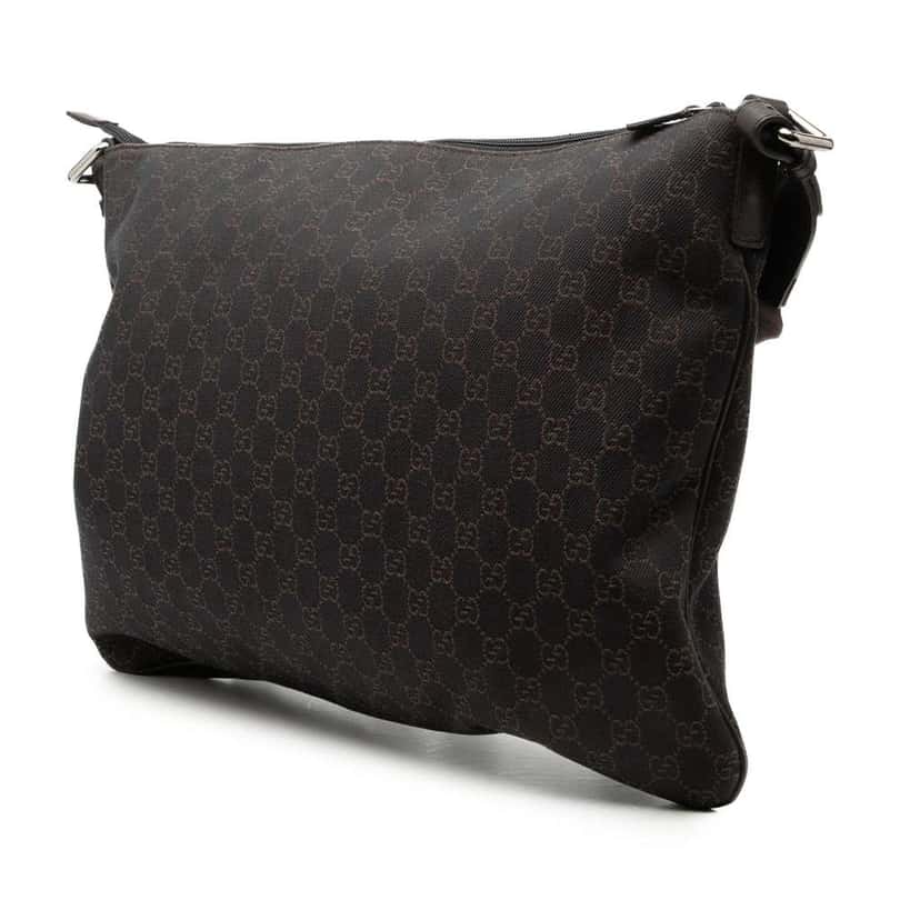 Gucci GG Denim Crossbody Brown Denim Very good condition - Back View