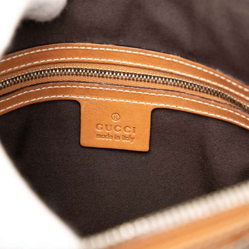 Gucci Canvas Web Reins Shoulder Bag Brown Canvas Very good condition - Box View