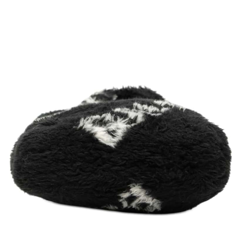 Balenciaga Faux Fur Logo Everyday Phone Holder Black Polyester Very good condition - Inside View