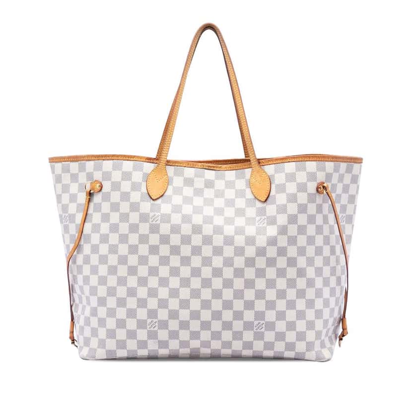 Louis Vuitton Damier Azur Neverfull GM White Very good condition - Front View