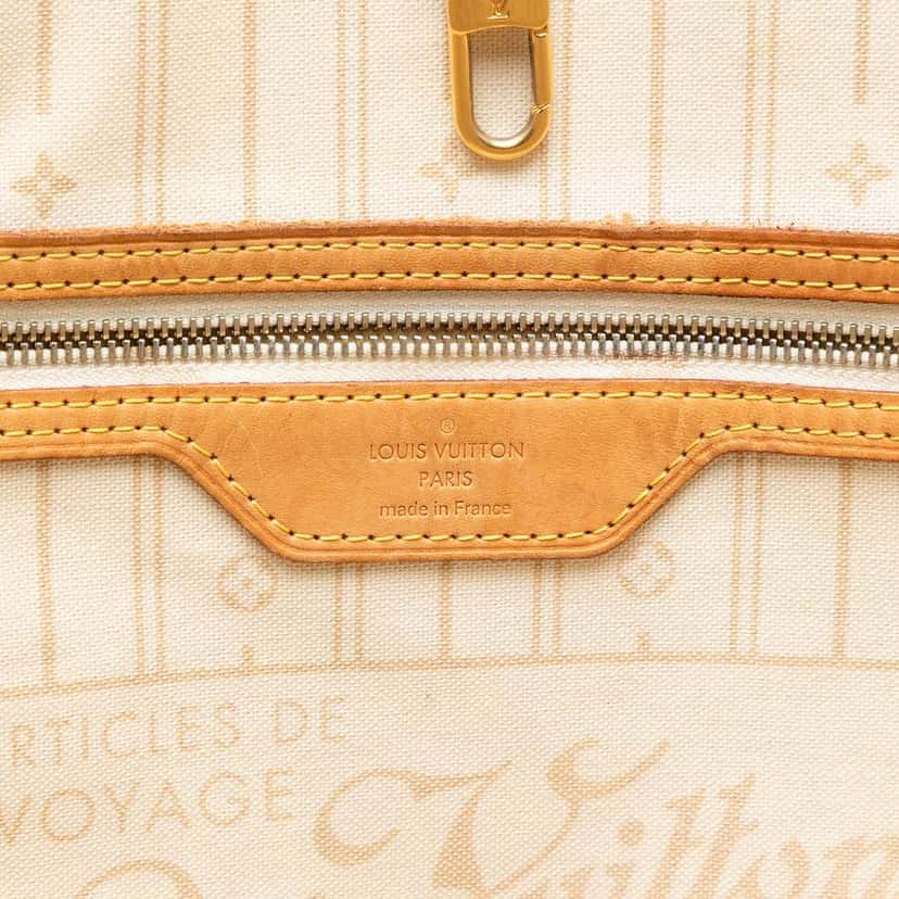 Louis Vuitton Damier Azur Neverfull GM White Very good condition - Box View