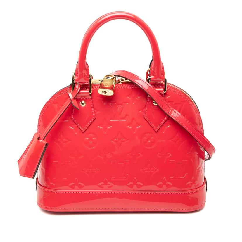 Louis Vuitton Monogram Vernis Alma BB Pink Leather Very good condition - Front View