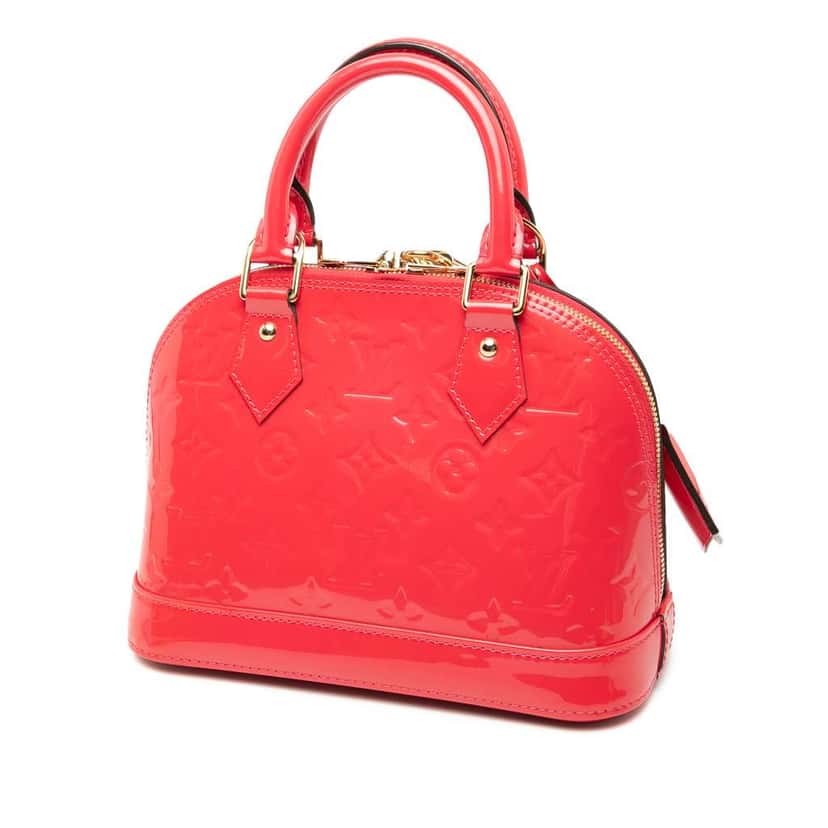 Louis Vuitton Monogram Vernis Alma BB Pink Leather Very good condition - Back View