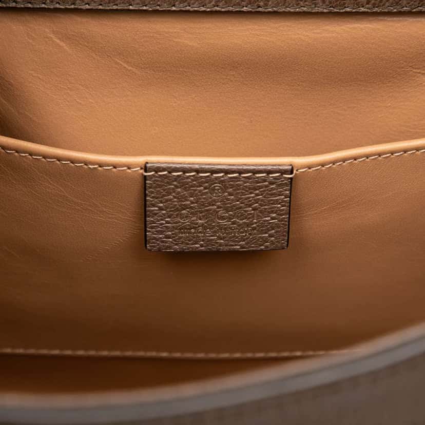 Gucci Medium Jumbo GG Canvas Bamboo Diana Satchel Brown Canvas Very good condition - Box View