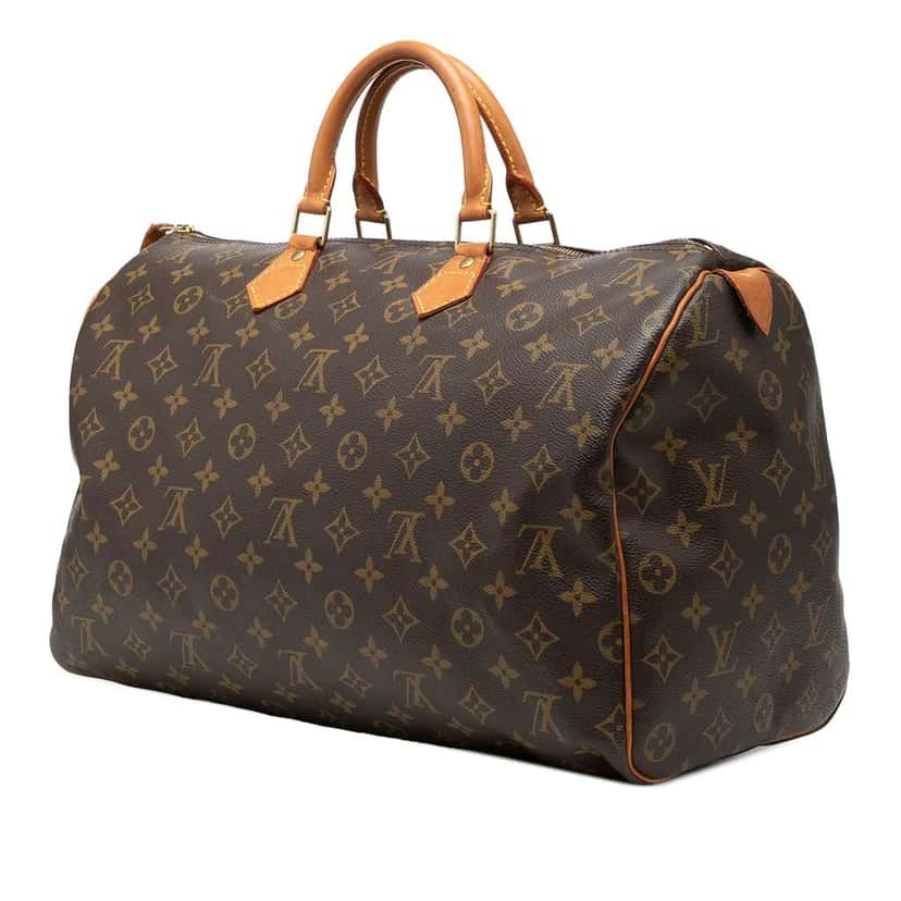 Louis Vuitton Monogram Speedy 40 Brown Good condition - Back View