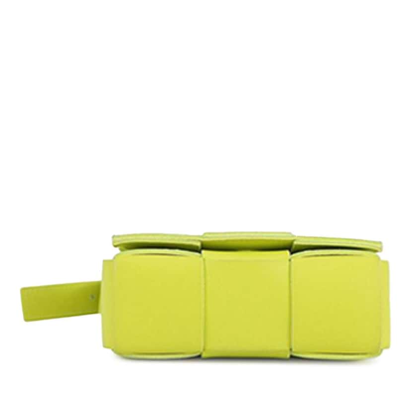 Bottega Veneta Extra Mini Nappa Maxi Intrecciato Cassette Crossbody Yellow Leather Good condition - Inside View