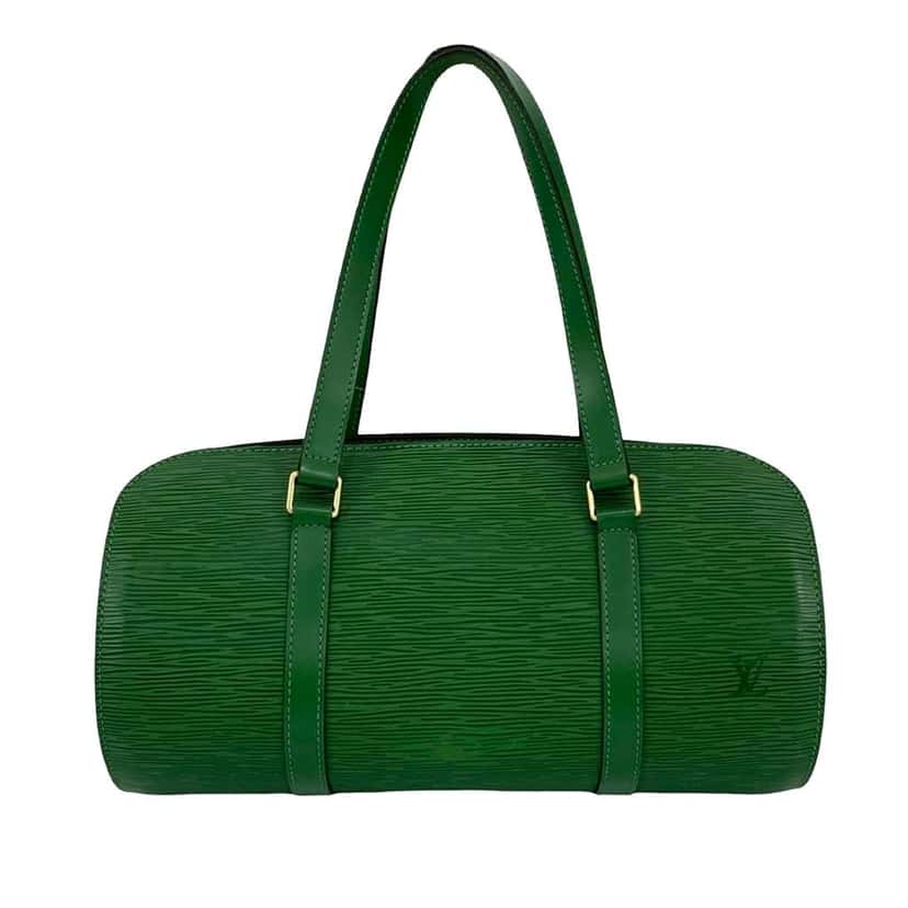 Louis Vuitton Epi Soufflot Green Leather Very good condition - Front View