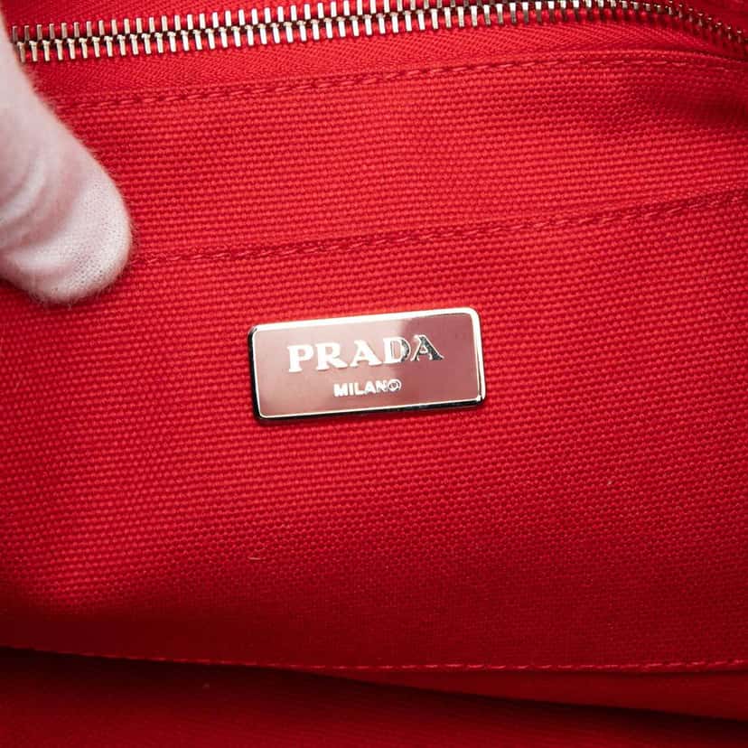 Prada Canvas Canapa Mistolino Tote Brown Canvas Very good condition - Box View