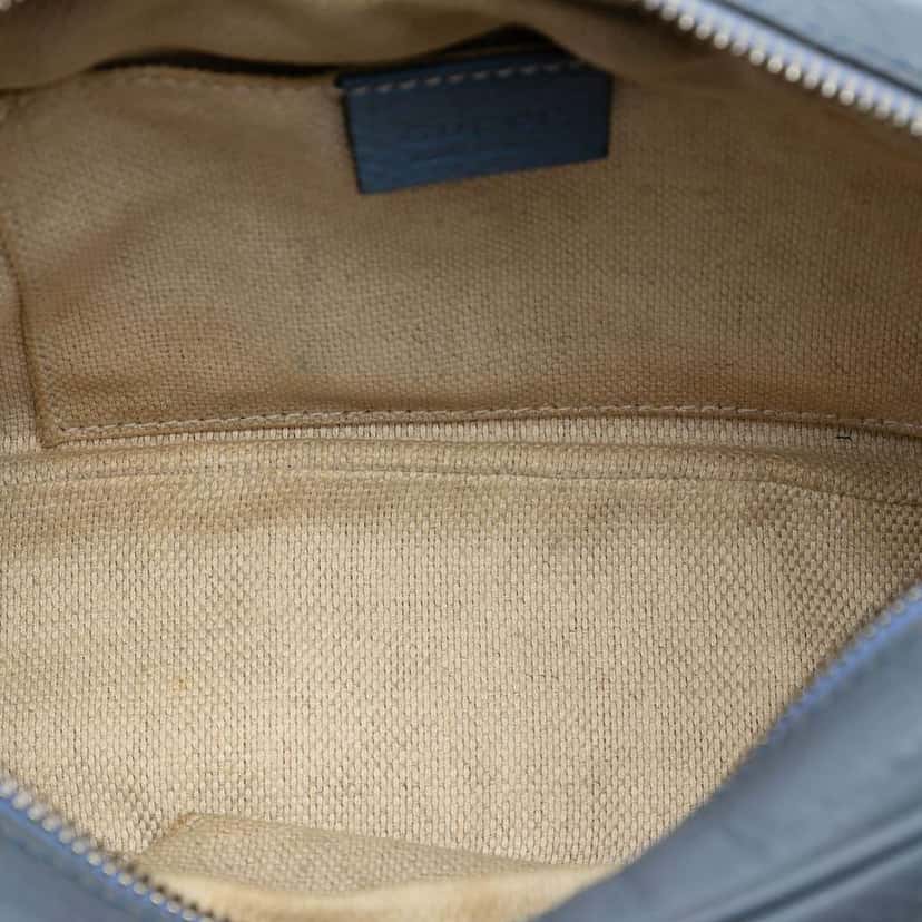 Gucci Leather Soho Disco Crossbody Blue Leather Very good condition - Model View